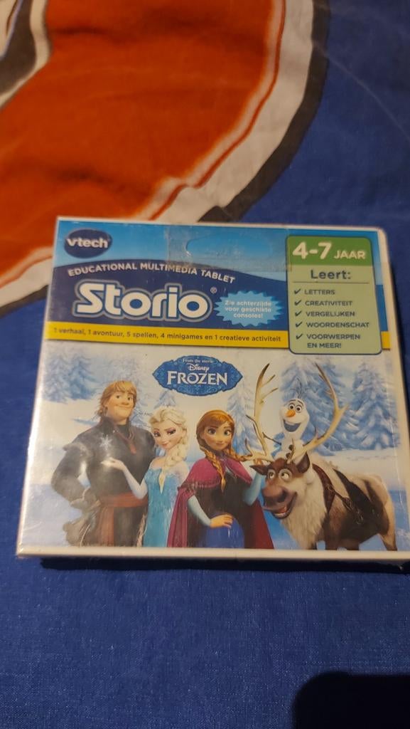 VTech Storio Disney Frozen Educatieve Tablet Game, Ophalen of Verzenden, Zo goed als nieuw, Taal en Lezen