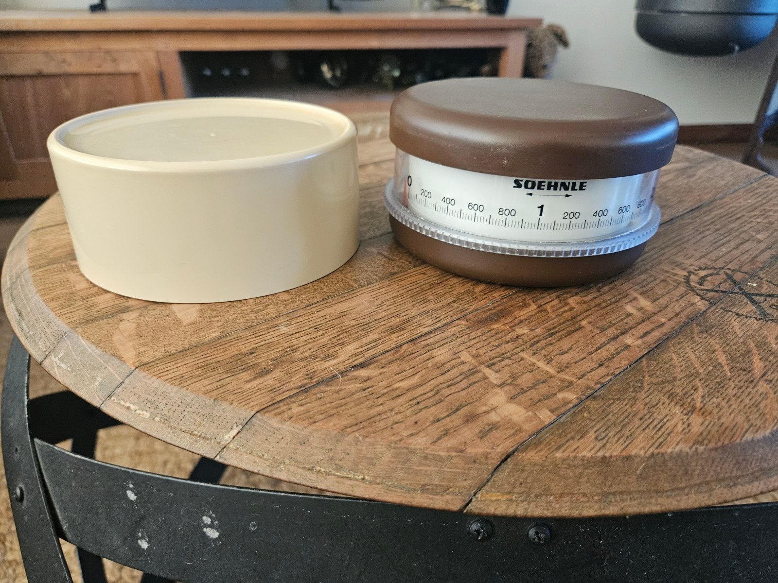 Vintage Soehnle Keukenweegschaal Jaren 70 Retro Compact, Ophalen of Verzenden