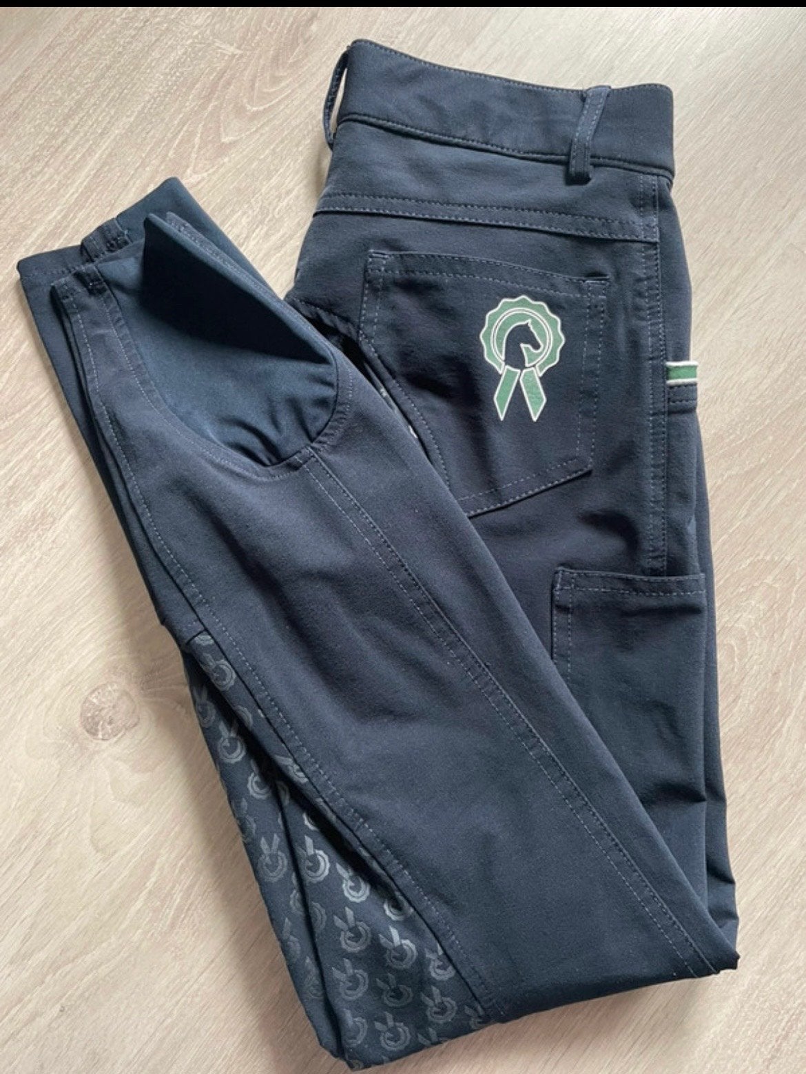 Blauwe PaardenpraatTV paardrijbroek maat 34, Kinderen, Dressuur, Nieuw, Onderkleding