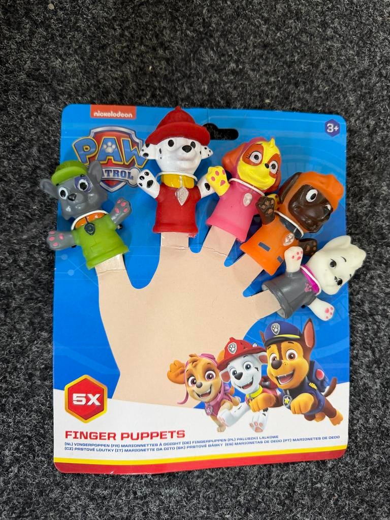 2 x Paw Patrol Vingerpoppetjes Set - 5 Stuks, Ophalen of Verzenden, Nieuw