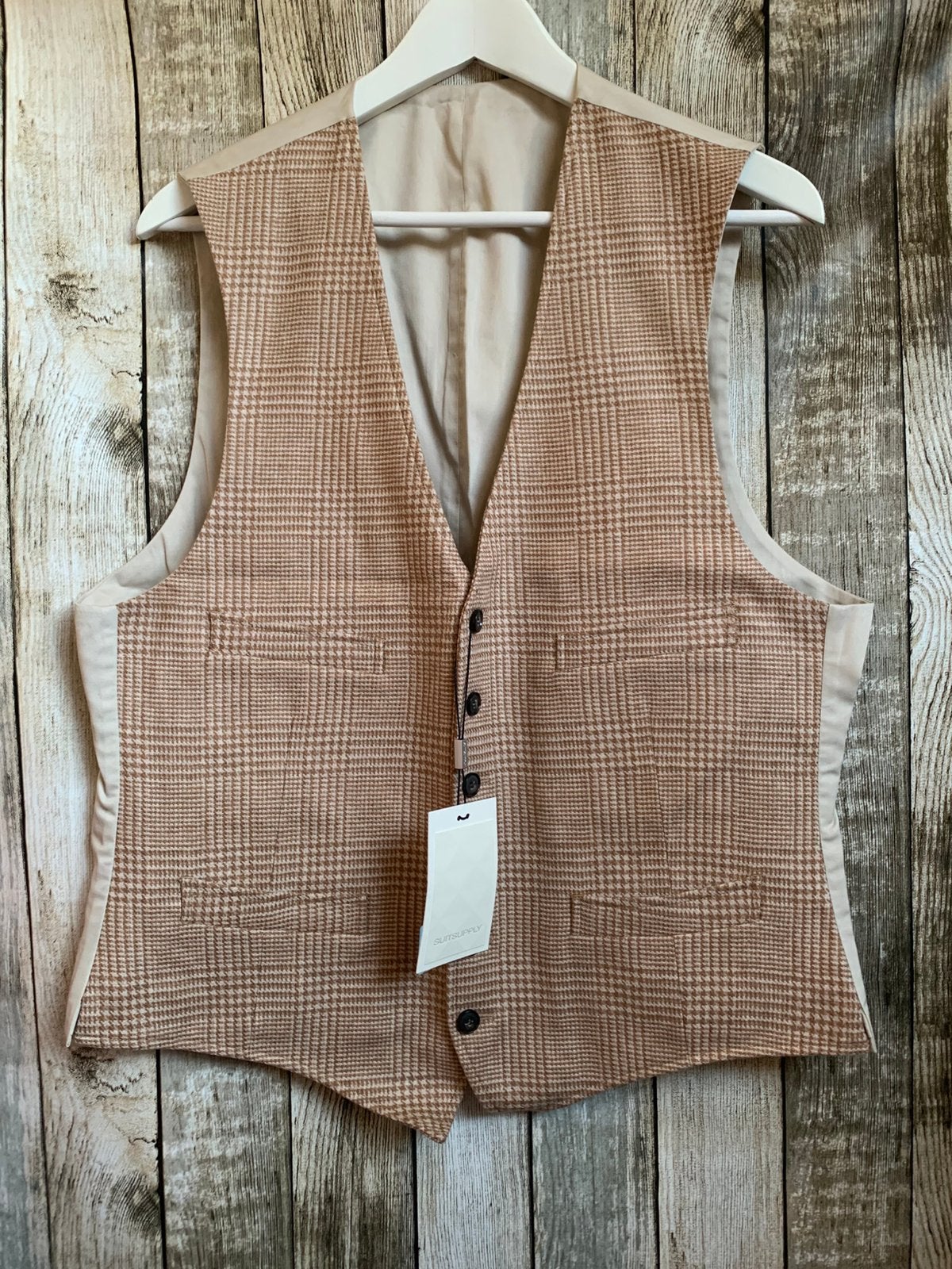 Suitsupply super mooi camel/beige nieuw gilet (Maat 50), Kleding | Heren, Kostuums en Colberts, Verzenden, Nieuw, Maat 48/50 (M)