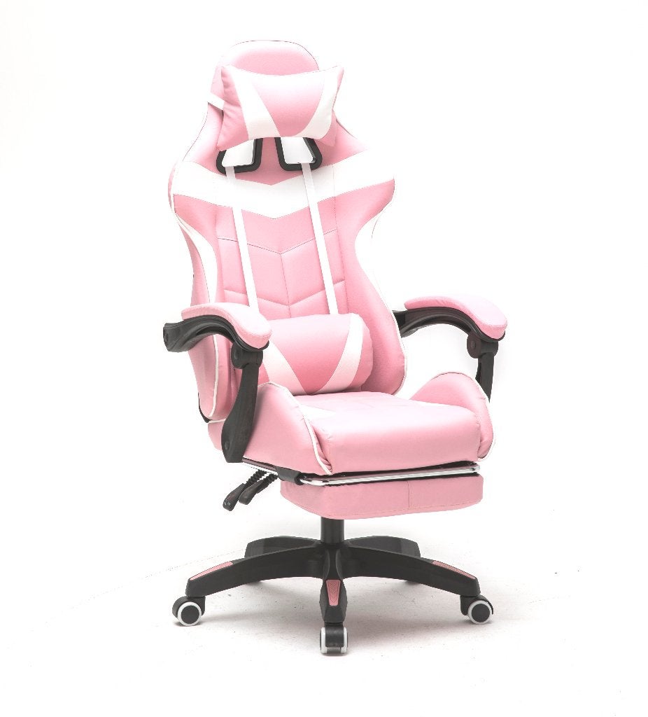 VDD Gaming Gamestoel Cyclone - Bureaustoel met Voetsteun, Ophalen, Gaming bureaustoel, Nieuw, Roze