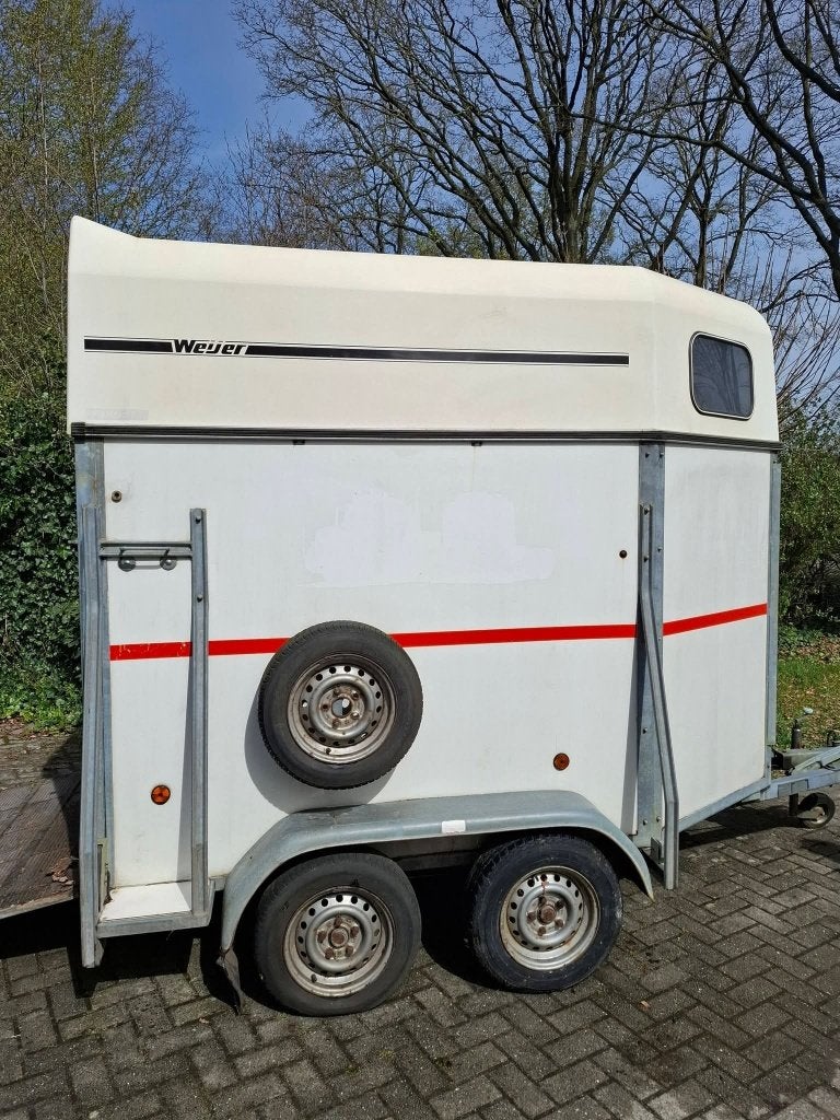 Weijer 1.5 paards paardentrailer, Ophalen, Gebruikt, Hout, 1½-paards trailer