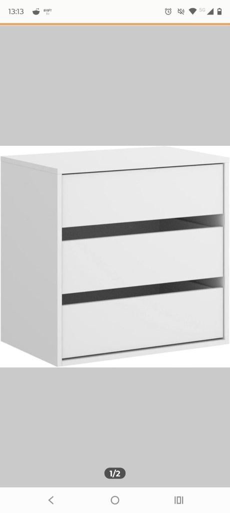 DMORA Vinson commode met 3 laden, Ophalen of Verzenden, Nieuw