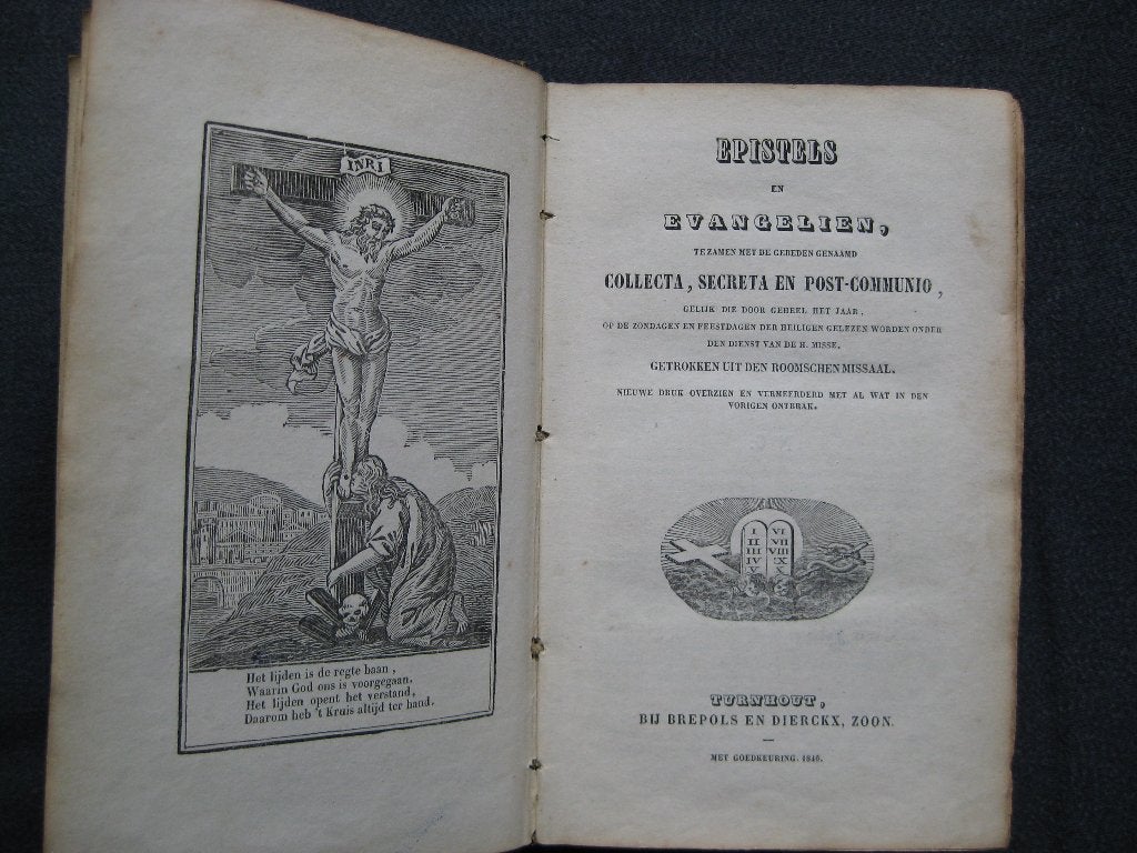 Epistels en Evangelien 1846. In bezit geweest van Dirk Spil., Ophalen of Verzenden