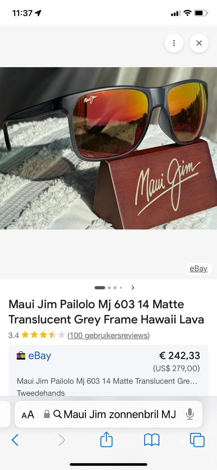 Maui Jim  zonnebril nieuw, Ophalen, Nieuw, Overige merken