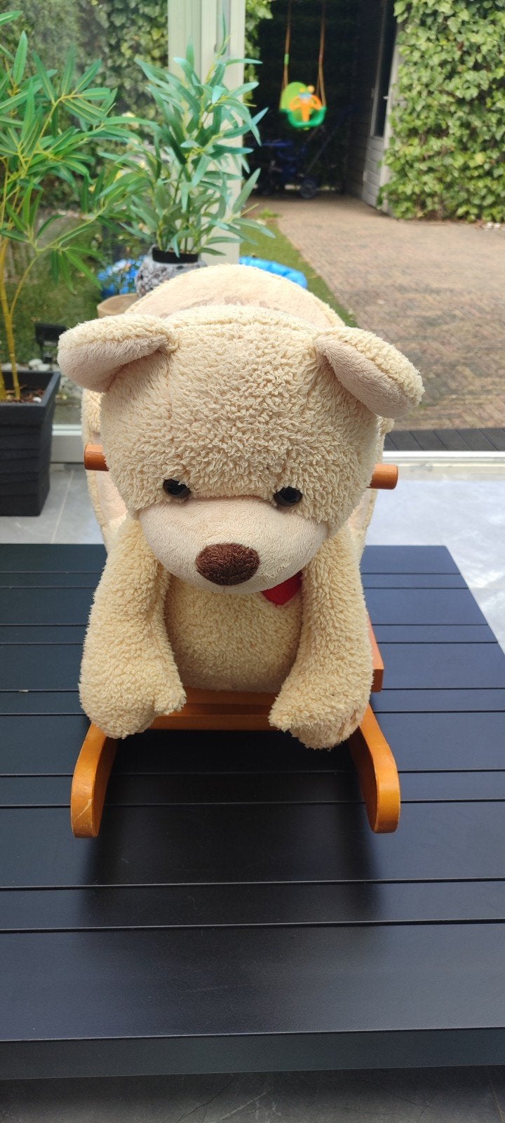 Schattige teddybeer wipstoel voor baby's, Kinderen en Baby's, Ophalen, Gebruikt