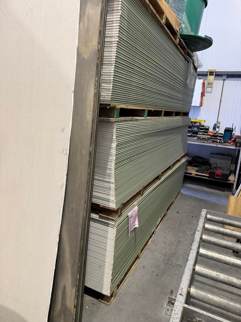 Gipsplaten Hydro H2 12,5mm AK 1200x3000 pallet prijs €1000, Ophalen, Overige materialen, Gips, Nieuw