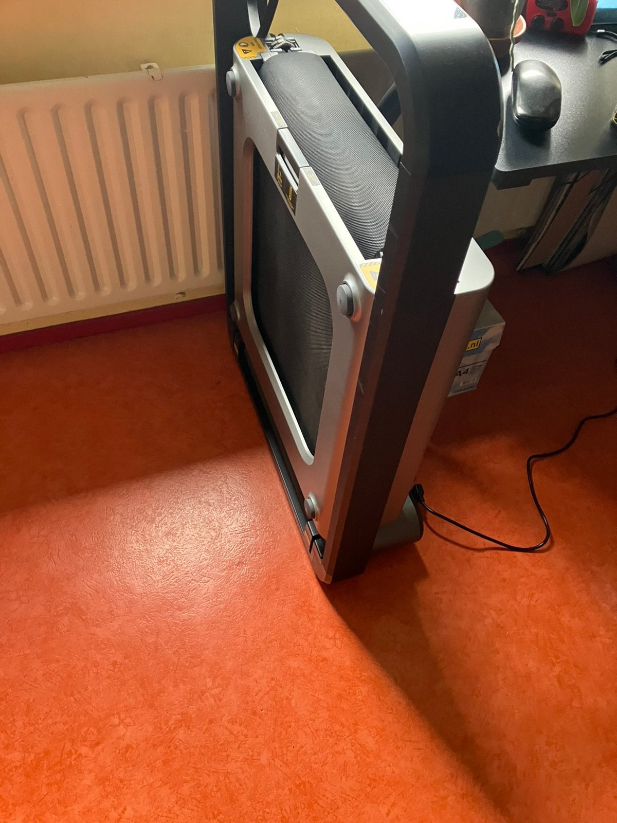 DUBBEL opvouwbare loopband, Ophalen, Zo goed als nieuw, Metaal, Loopband