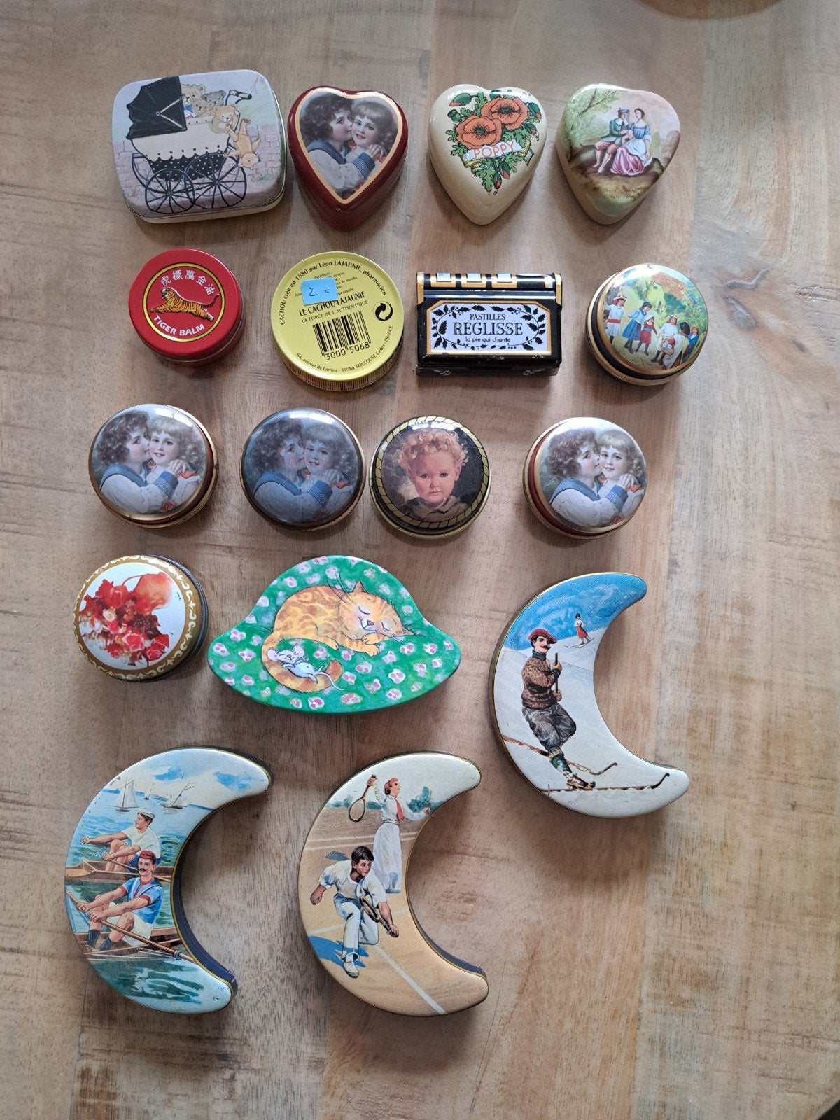 17 stuks vintage blikjes, Ophalen of Verzenden