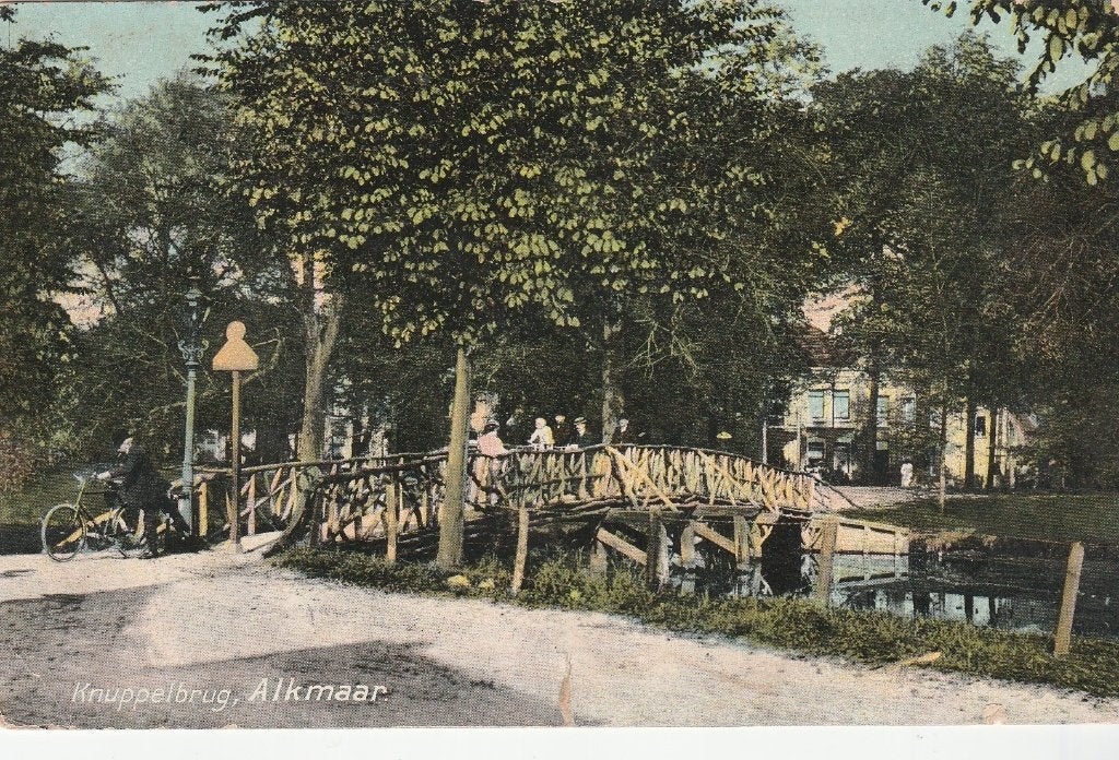 alkmaar- knuppelbrug 1909, Ophalen of Verzenden, Voor 1920, Noord-Holland