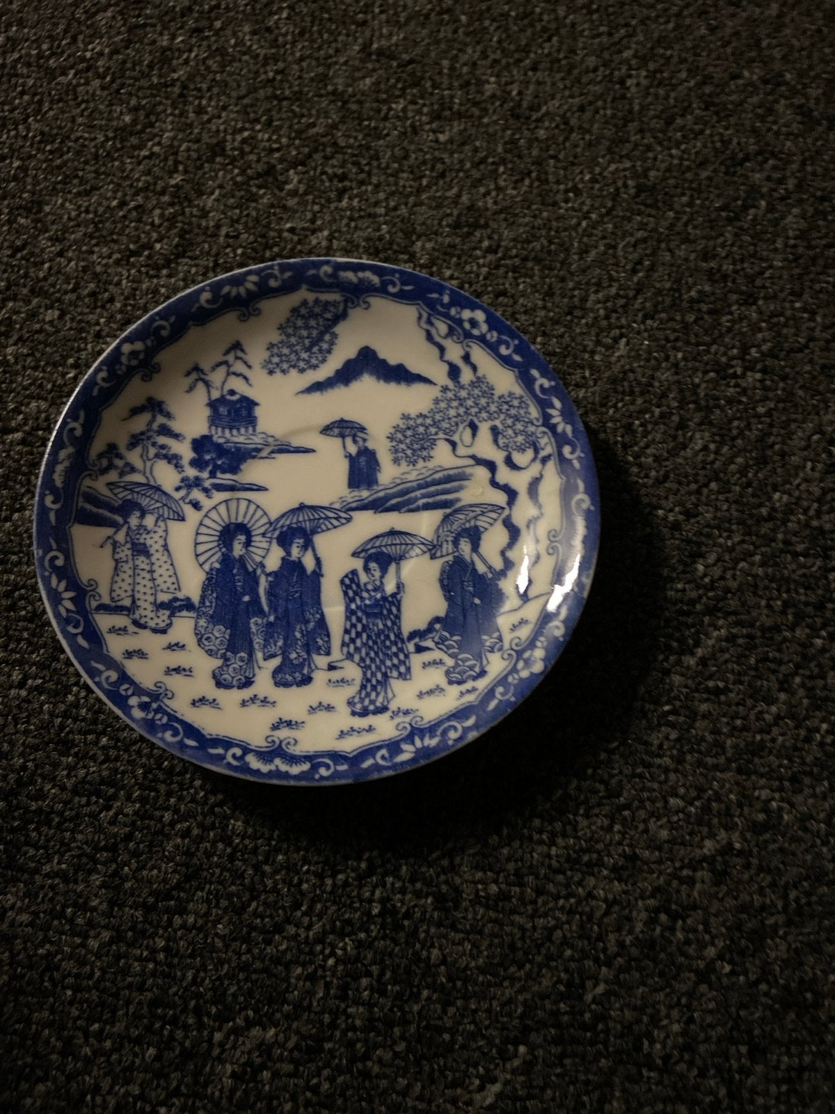 Decoratief Japans bordje met geisha's, Antiek en Kunst, Ophalen of Verzenden