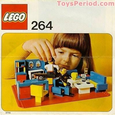 Lego 264 Woonkamer (1979) - Compleet met doos, Gebruikt, Compleet, Lego, Ophalen of Verzenden