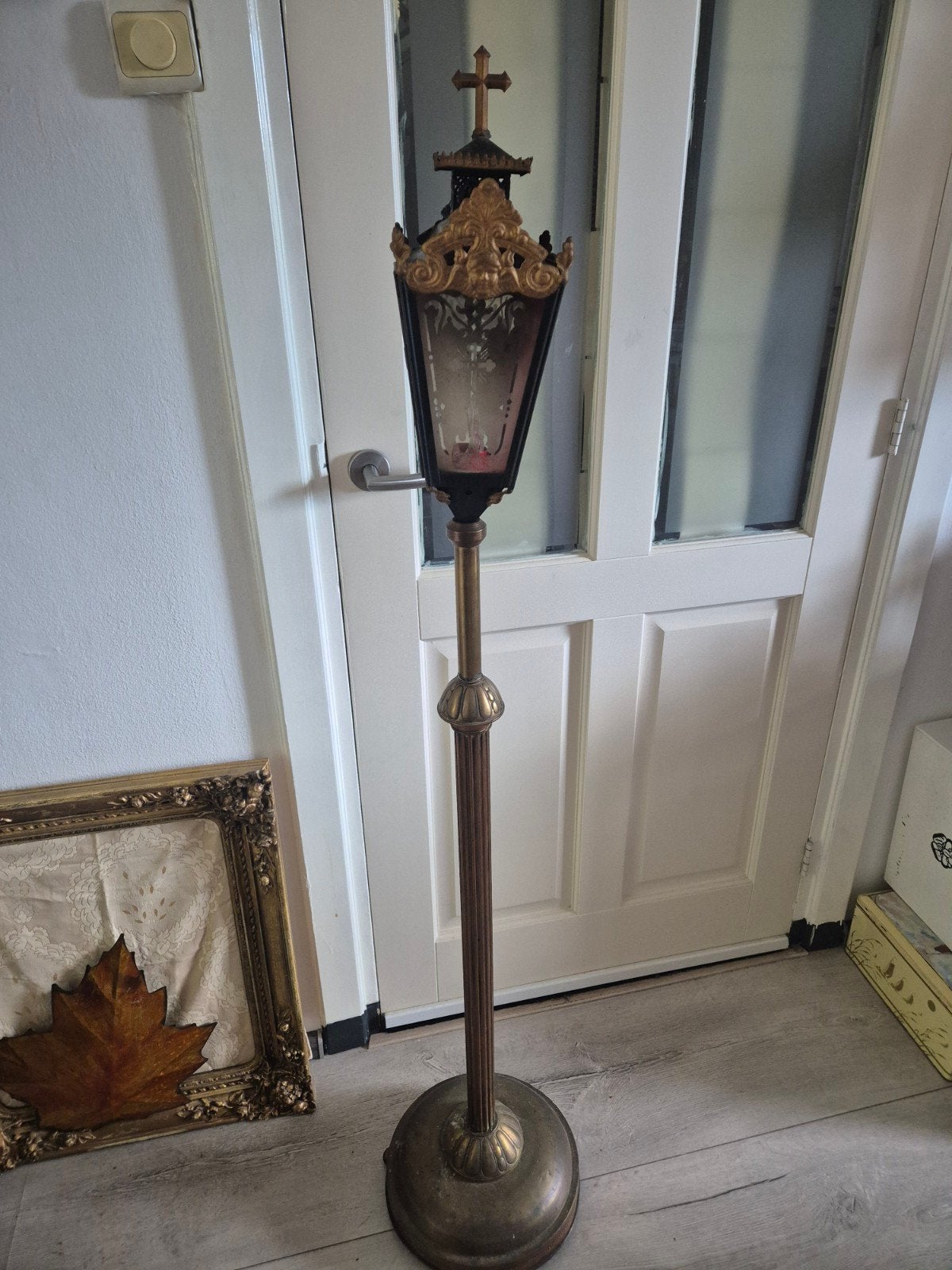 Religieuze lantaarn, Ophalen, Gebruikt, Metaal, 150 tot 200 cm