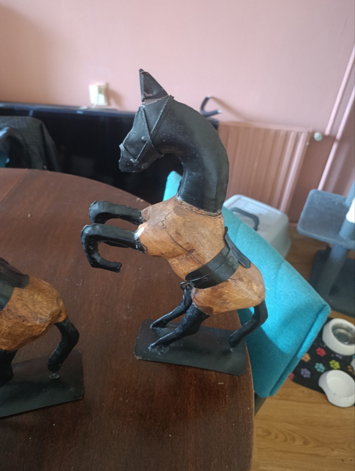 2 leuke staande paartjes, Antiek en Kunst, Ophalen, Overige onderwerpen, Handgemaakt, 20 - 50 cm