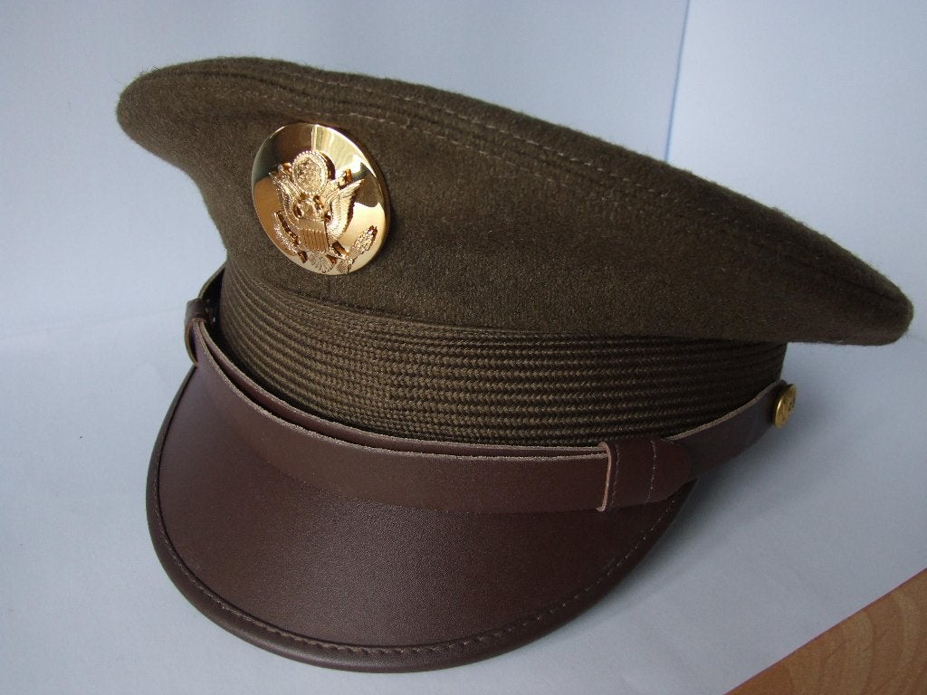 Pet,Kepi,US,Army,WWII,Dienstplichtig Militair, Verzenden, Landmacht, Amerika, Helm of Baret