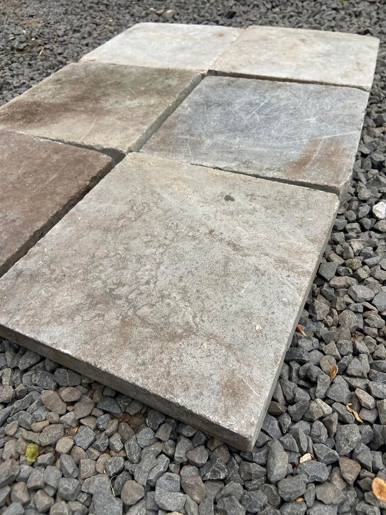 Tuin tegels 20cm 20cm, Ophalen, Gebruikt, Beton, Terrastegels