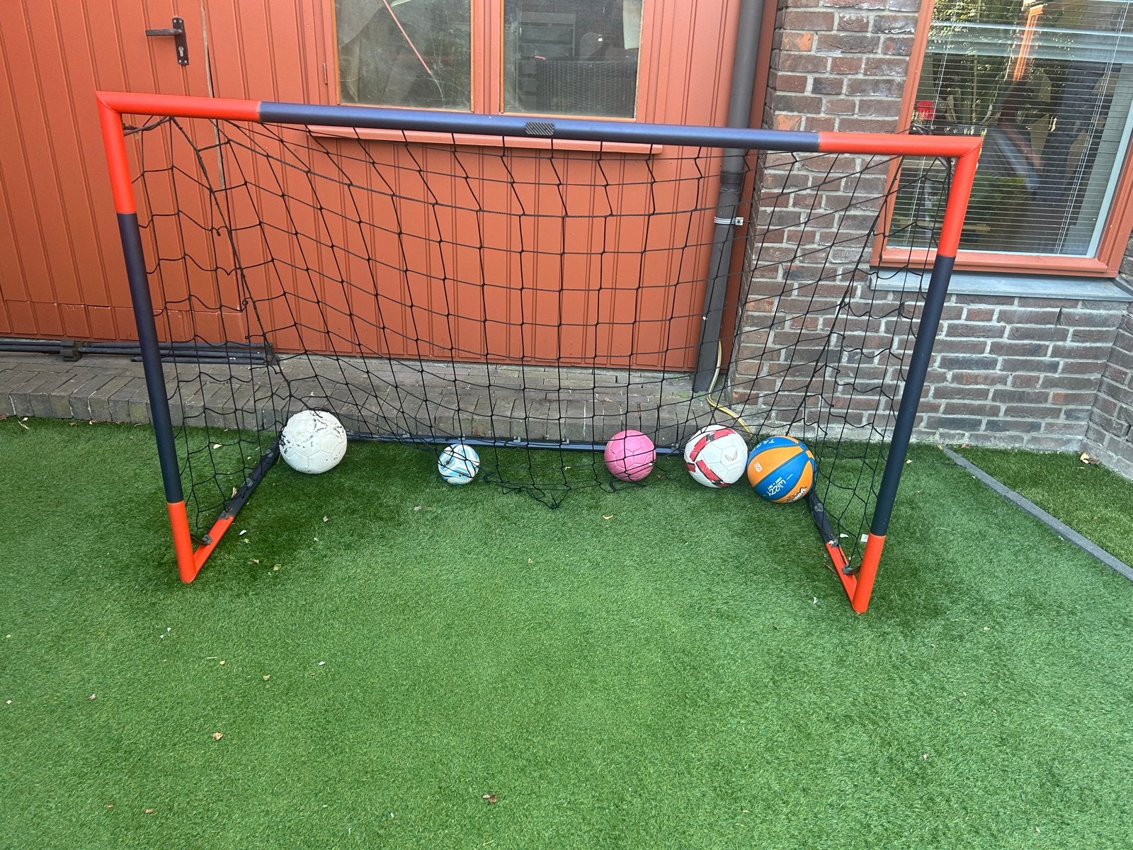 Voetbaldoel met ballen - Ideaal voor de tuin!, Maat XS of kleiner, Ophalen, Gebruikt, Overige typen