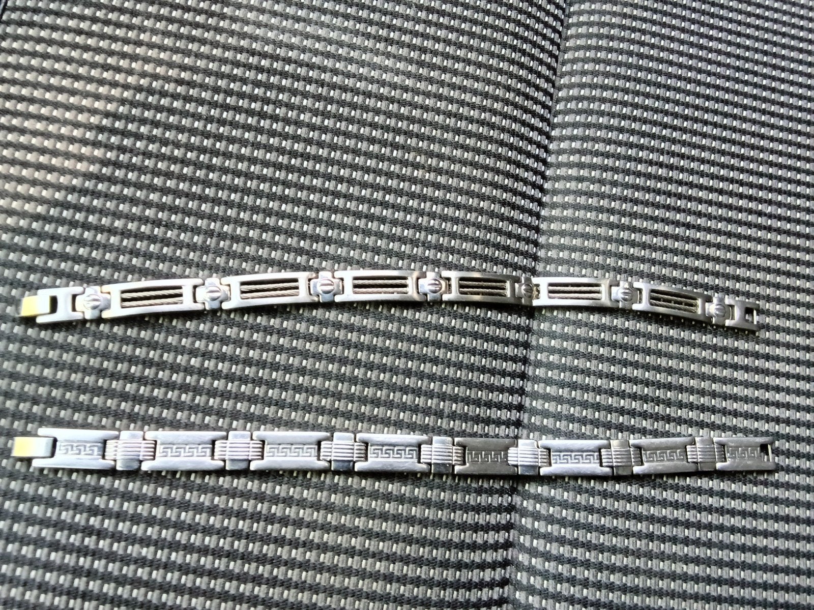 stalen armbanden, Ophalen, Zilver, Staal