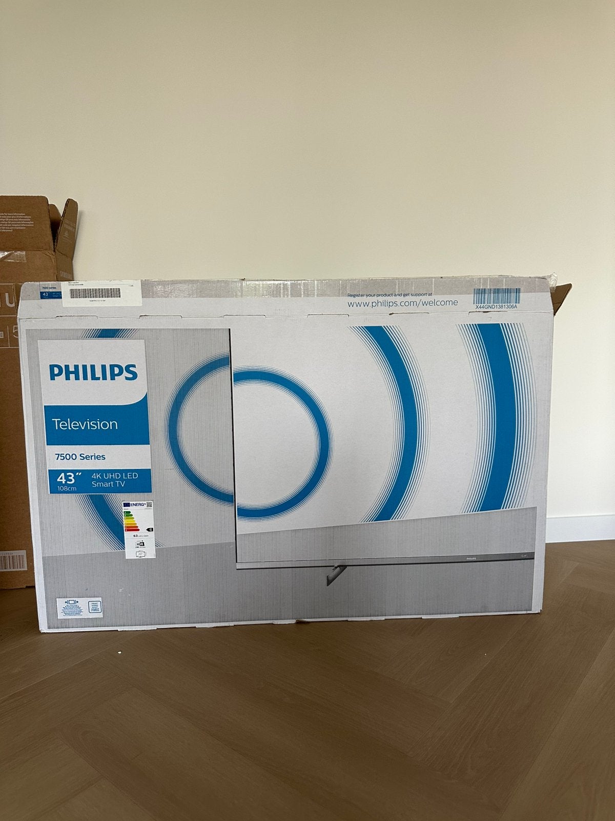 Philips tv 7500, 43 inch, Ophalen, Philips, 50 Hz, Zo goed als nieuw