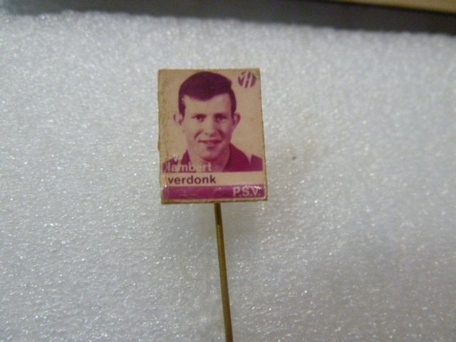 Vintage PSV Speldje Lambert Verdonk, Ophalen of Verzenden, Gebruikt, Sport, Speldje of Pin