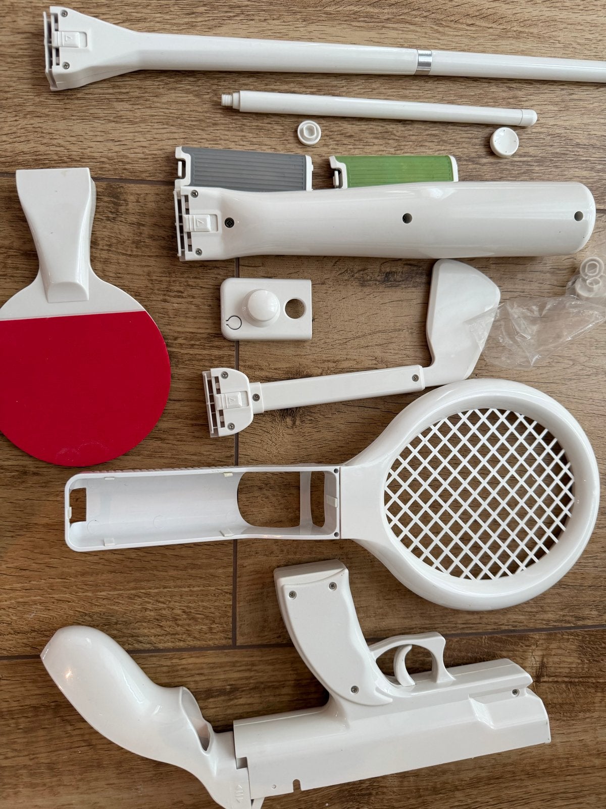 Wii accessoires: tennisracket, golfclub, pistool en meer, Spelcomputers en Games, Ophalen of Verzenden, Gebruikt, Zonder controller