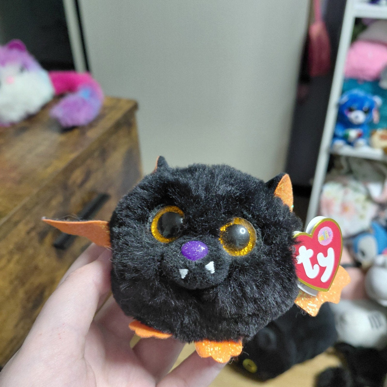 Ty Puffies Echo the Bat knuffel, Overige karakters, Overige typen, Nieuw, Ophalen of Verzenden