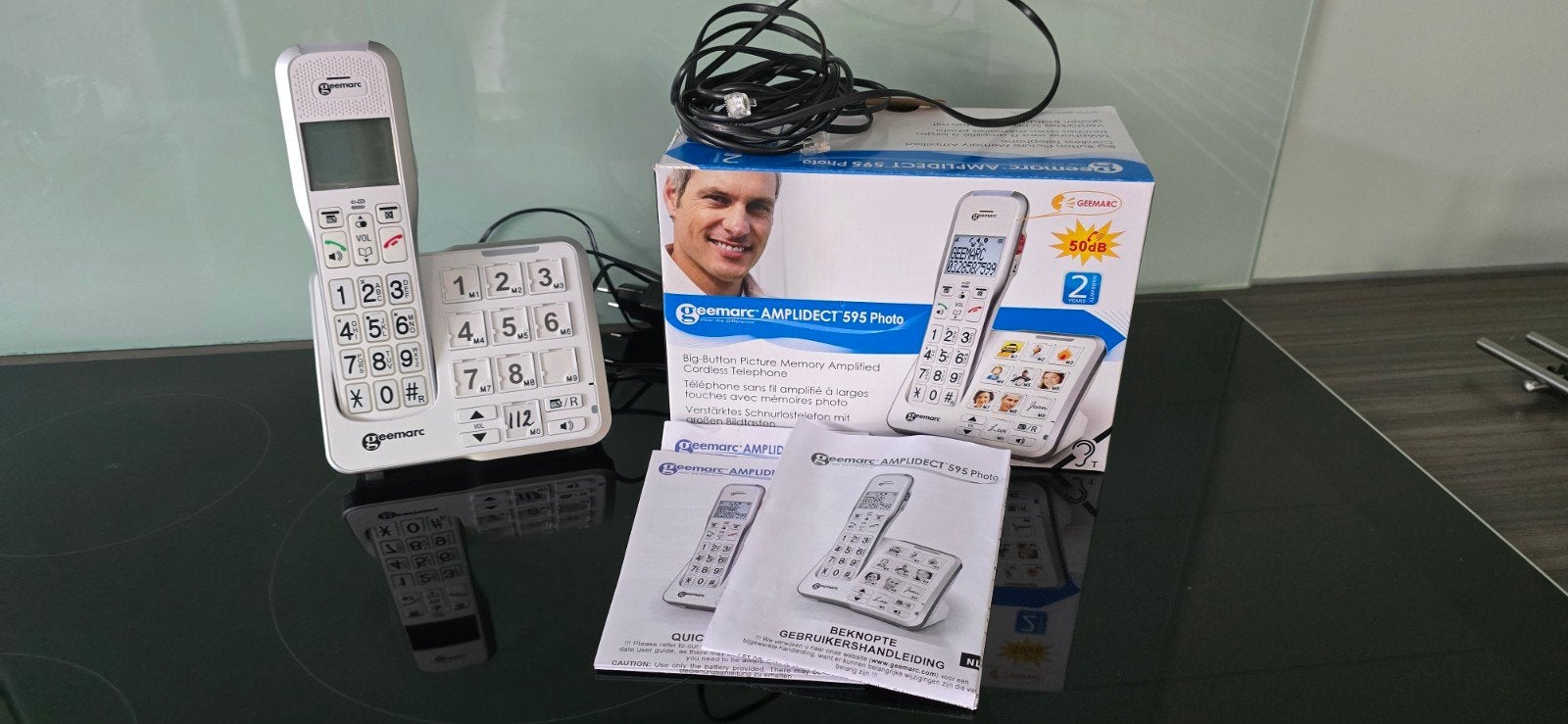 Z.g.a.n. ouderen telefoon geemarc amplidect 595, Ophalen, Zo goed als nieuw, 1 handset