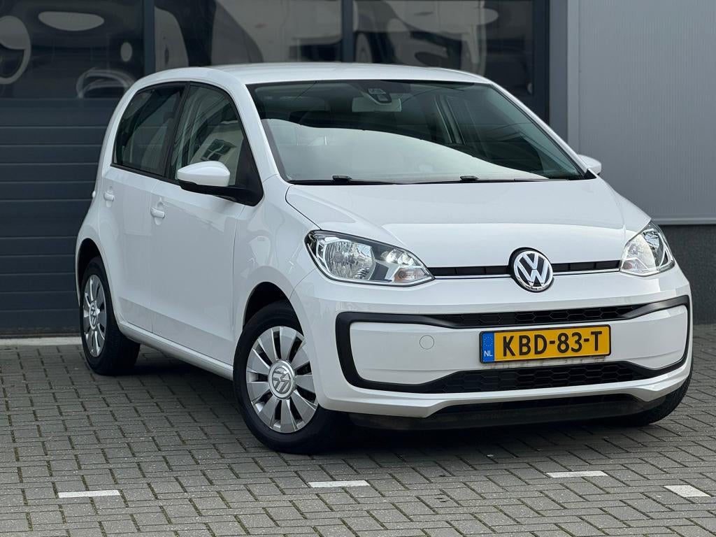 VW UP 1.0 Move Up! Airco, Cruise, Parkeer sensoren BTW, Auto's, Volkswagen, Voorwielaandrijving, Stof, 60 pk, Wit