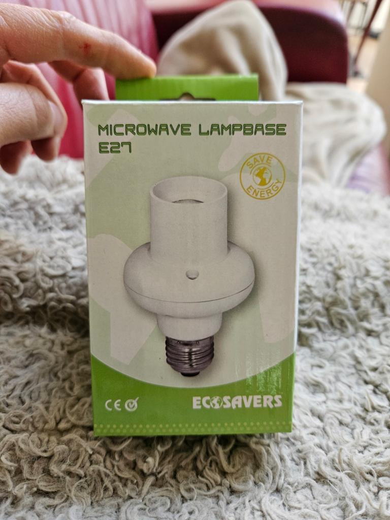 E27 lampvoet met sensor van het merk ecosavers, Ophalen of Verzenden, Nieuw