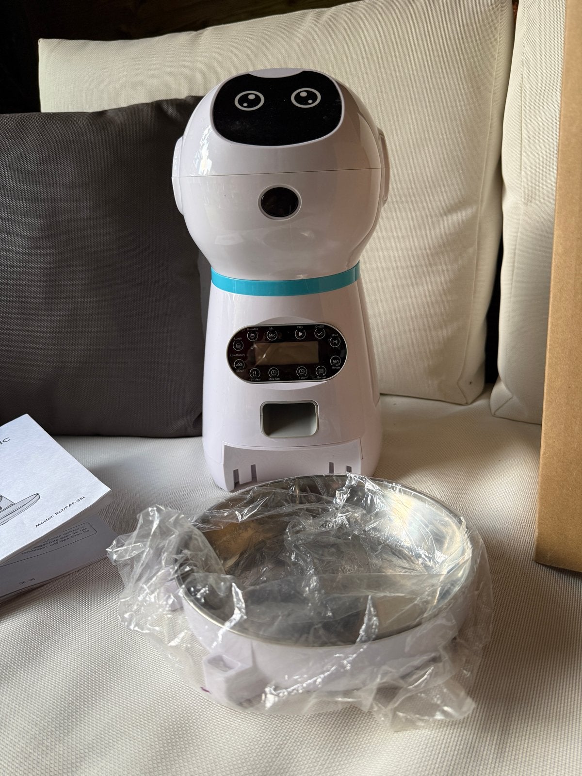 Automatische voederbak kat/hond, Dieren en Toebehoren, Kattenvoerbakken en Drinkbakken, Ophalen, Nieuw