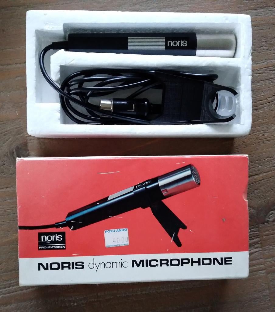 Vintage Noris dynamic microphone, Ophalen of Verzenden