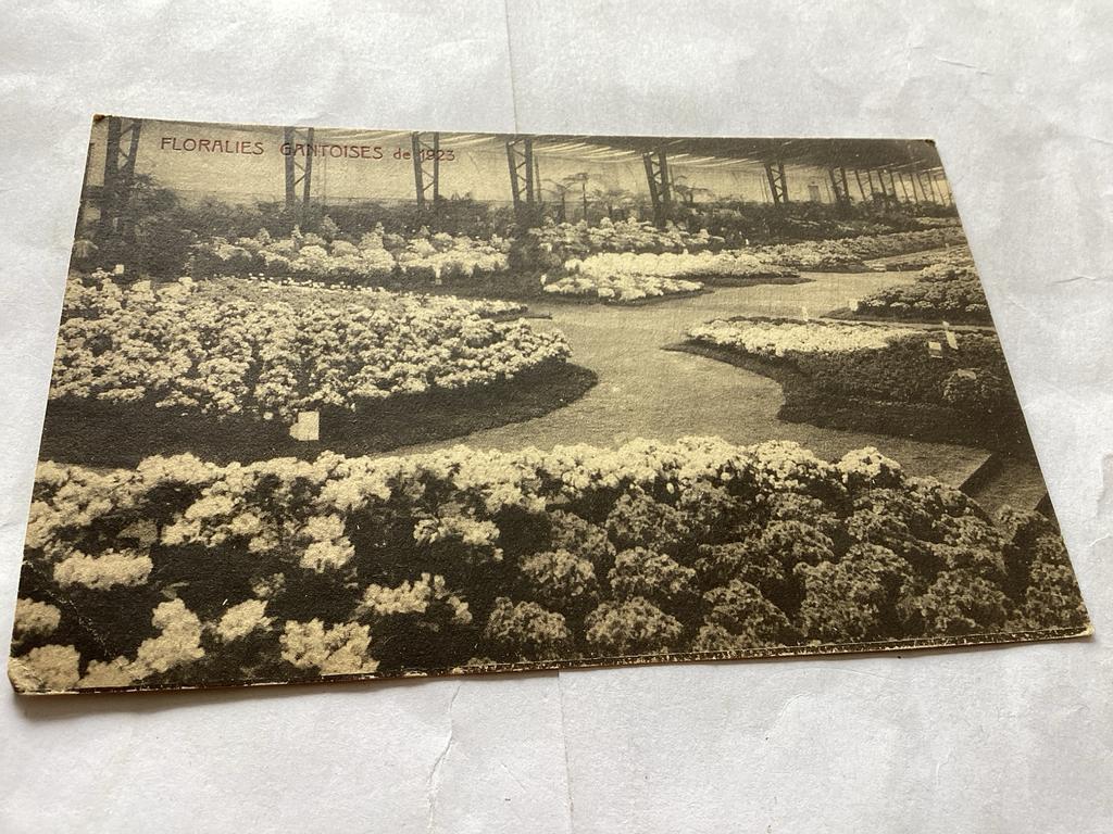 Oude Postkaart Floralies Gantoises 1923, Ophalen of Verzenden, Voor 1920, Ongelopen, Oost-Vlaanderen