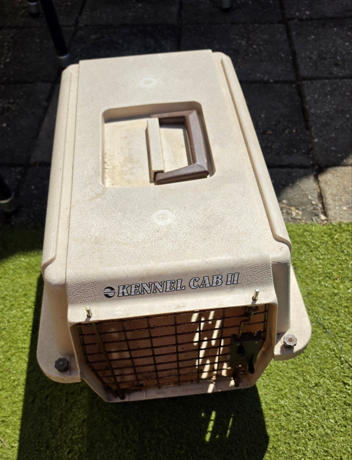 gratis kleine (reis)kennel, Ophalen, Gebruikt