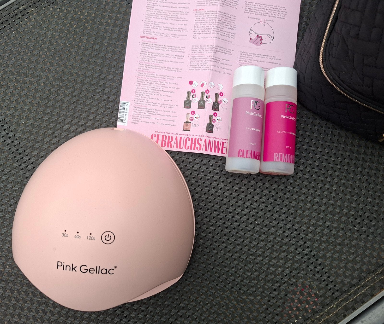 Pink Gellac set ZGAN, Sieraden, Tassen en Uiterlijk, Uiterlijk | Cosmetica en Make-up, Ophalen, Zo goed als nieuw, Toebehoren