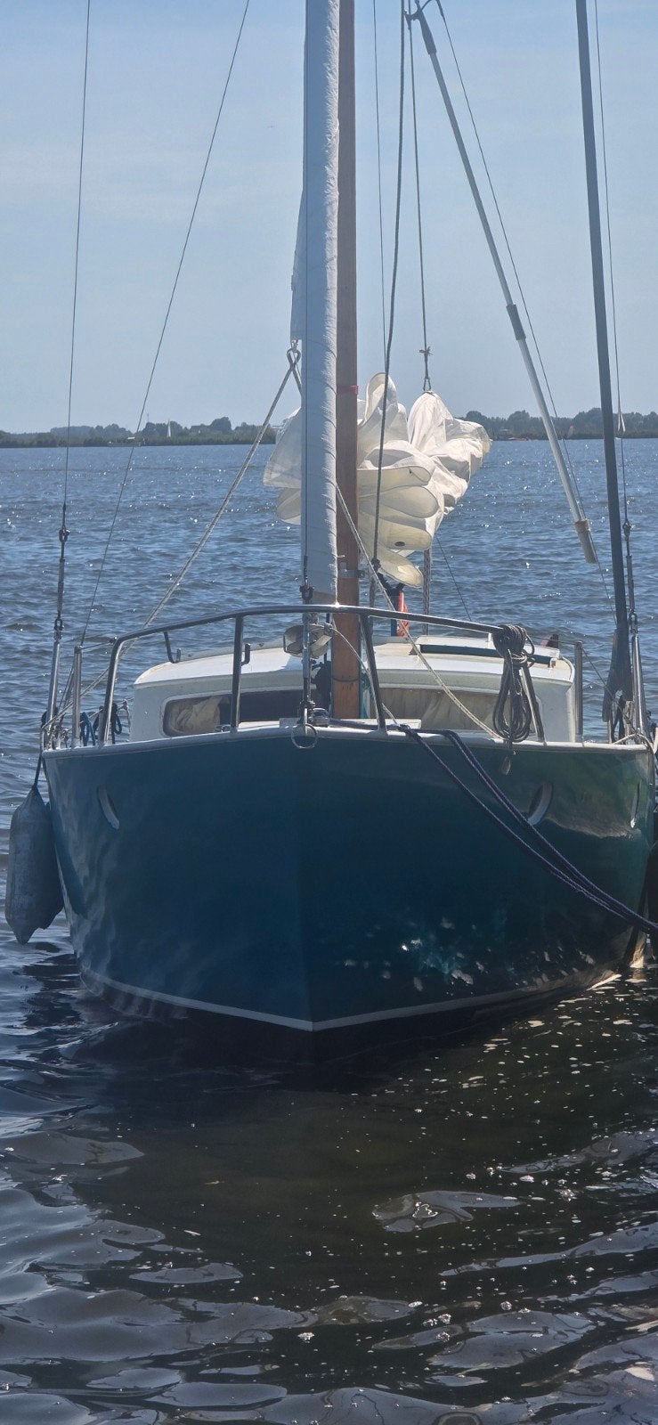 Unieke zeilboot bakdekker, Ophalen, Staal, Benzine