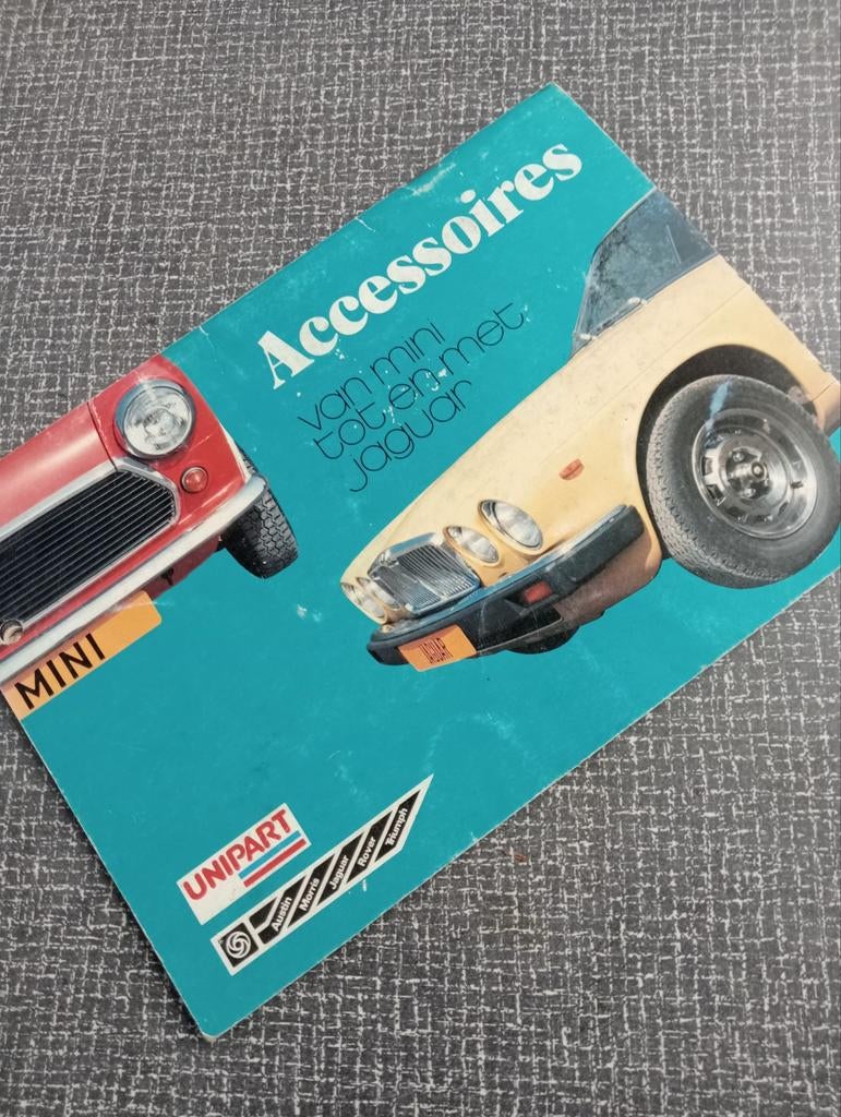 Accessoire brochure van Mini tot Jaguar British Leyland, Auto diversen, Ophalen of Verzenden