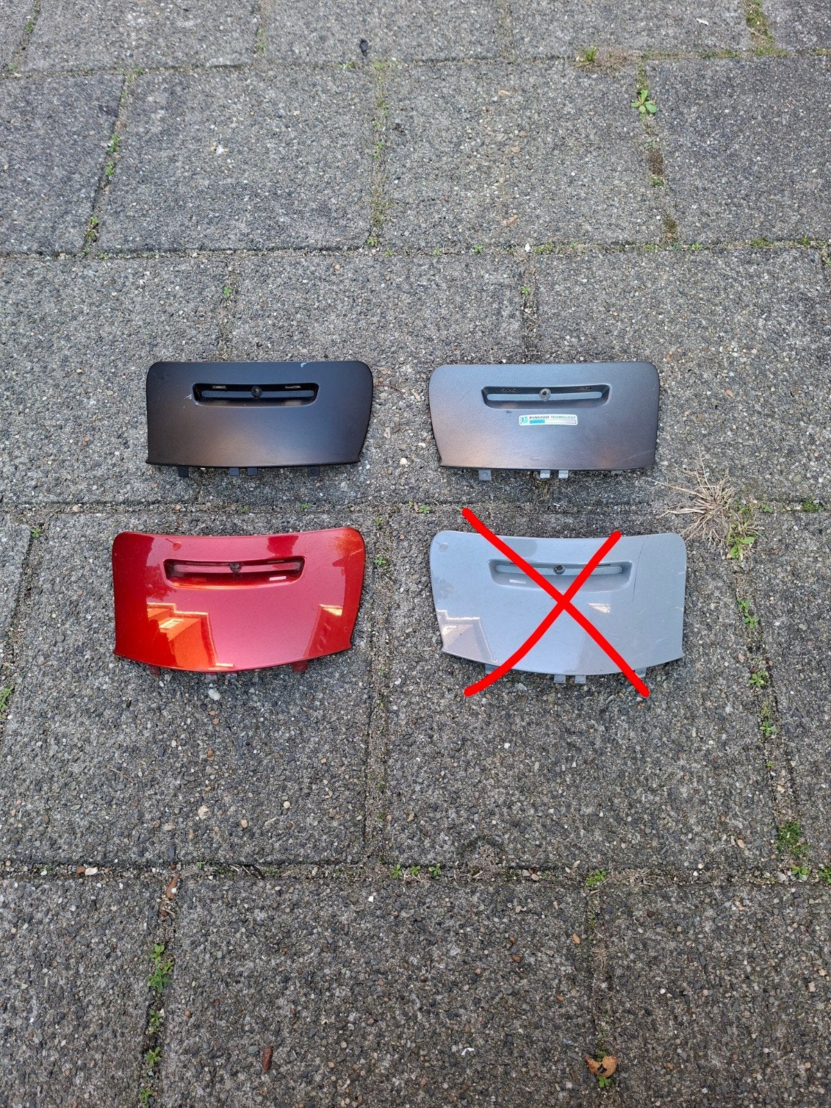 OPRUIMING originele Vespa Sprint/Primavera bougie kappen, Ophalen, Gebruikt, Kap, Vespa