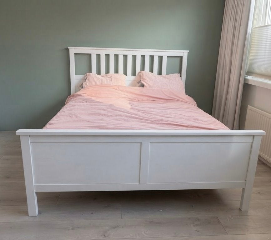 IKEA bed 160x200 met lattenbodem van Beter Bed, Huis en Inrichting, Ophalen, Gebruikt, Wit, Tweepersoons