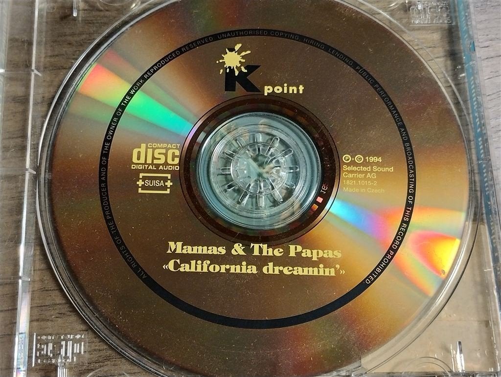 The Mamas & The Papas - California Dreamin [Tsjechie], Cd's en Dvd's, Ophalen of Verzenden, Zo goed als nieuw
