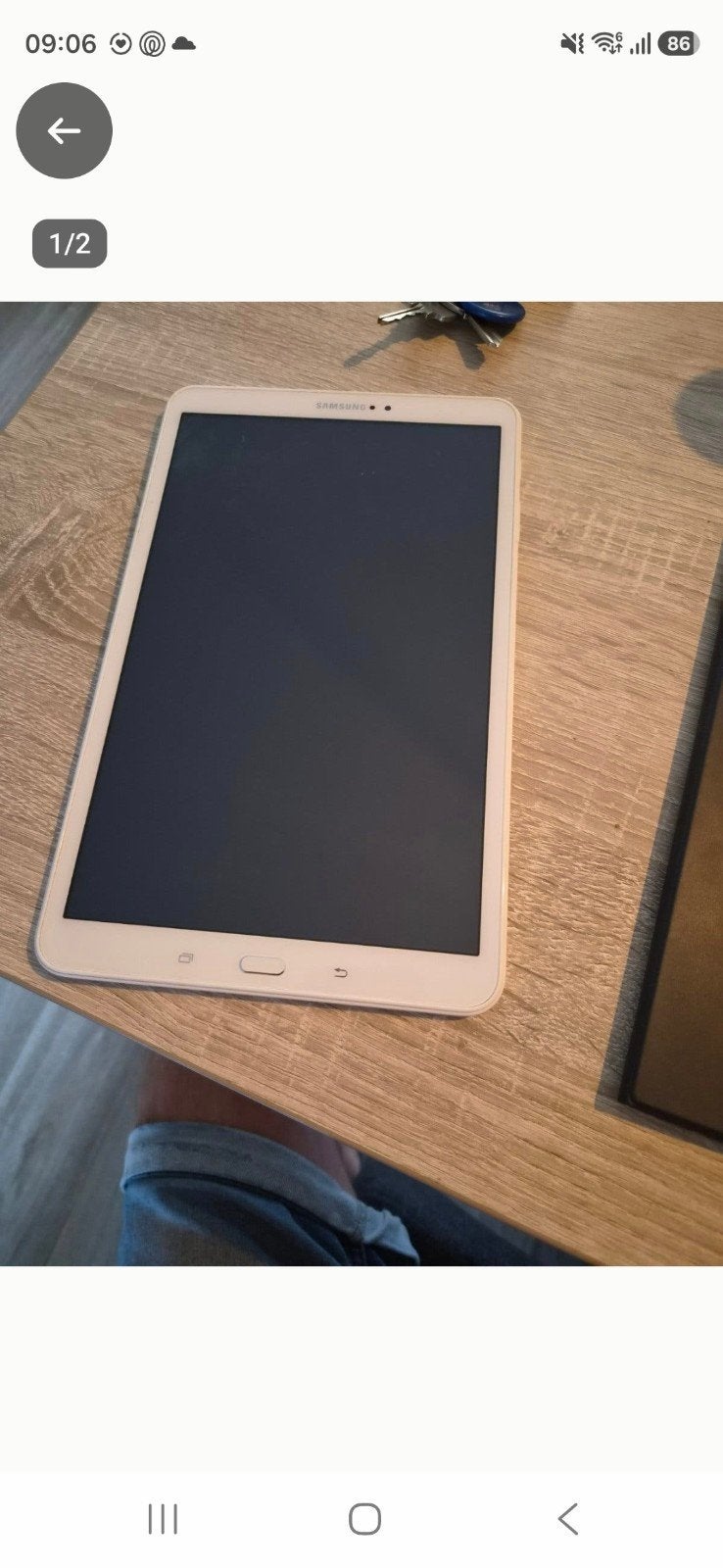 Samsung Galaxy Tab A (2016) - Wit met hoes, Galaxy Tab A (2016), Zo goed als nieuw, Samsung, 16 GB
