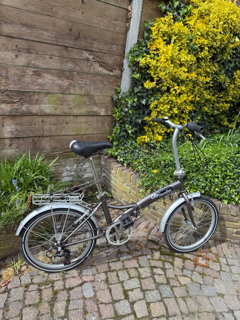 Vouwfietske van City Traveller - Spulleke baas!, 20 inch of meer, Gebruikt, Versnellingen, Totaal opvouwbaar