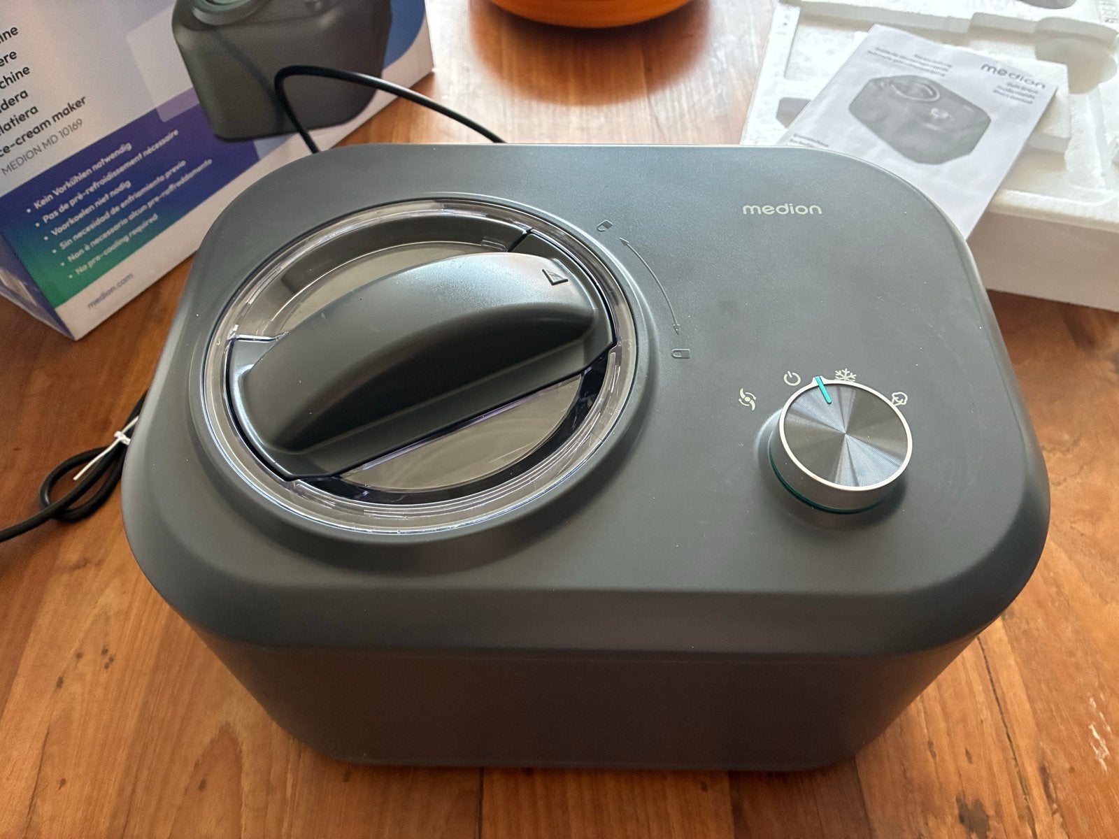 Medion MD 10169 IJsmachine - Zelfvriezend, Zo goed als nieuw, Witgoed en Apparatuur, IJsmachines, Ophalen, Zo goed als nieuw, Zelfvriezend