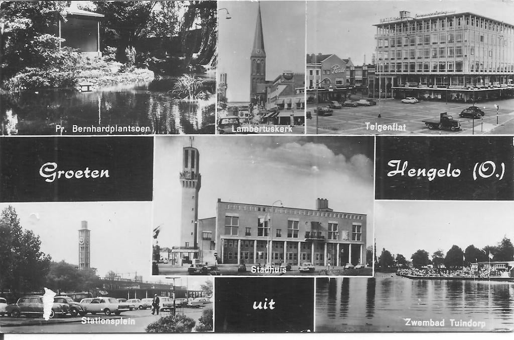 Groeten uit Hengelo., Ophalen of Verzenden, 1960 tot 1980, Ongelopen, Overijssel