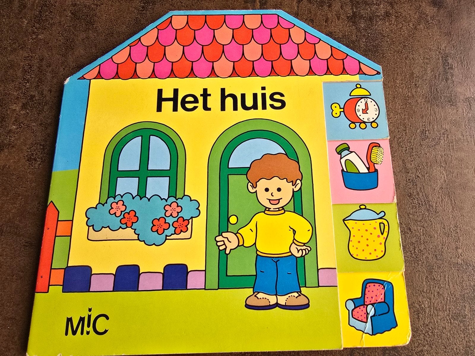 Vintage kartonboekje 'Het huis' - M!C, Ophalen of Verzenden