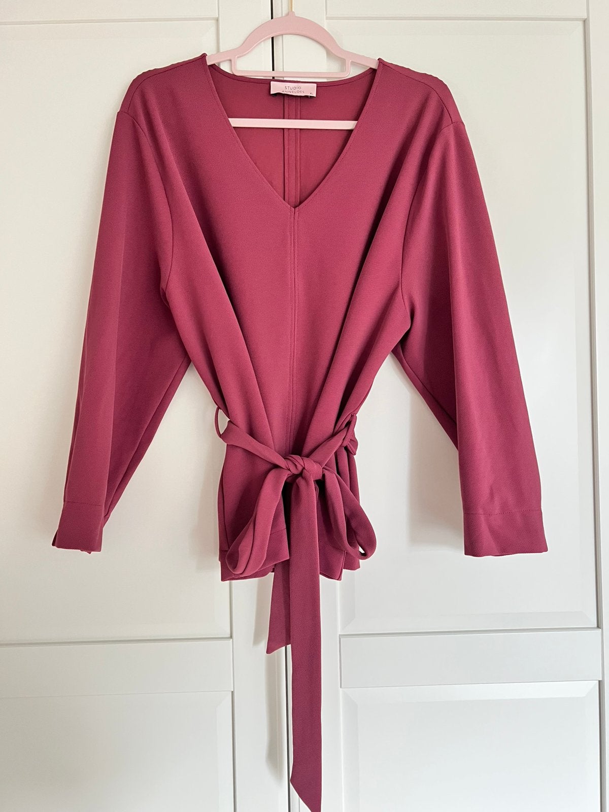 Studio anneloes vesper twill top - blouse XL vintage berry, Overige kleuren, Maat 46/48 (XL) of groter, Ophalen of Verzenden, Zo goed als nieuw
