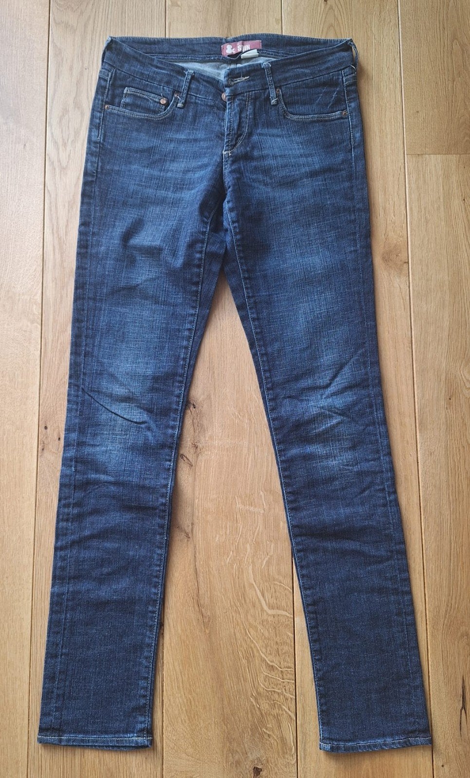 Dames jeans mt 27 SQIN, Ophalen of Verzenden, Zo goed als nieuw, Blauw, W27 (confectie 34) of kleiner