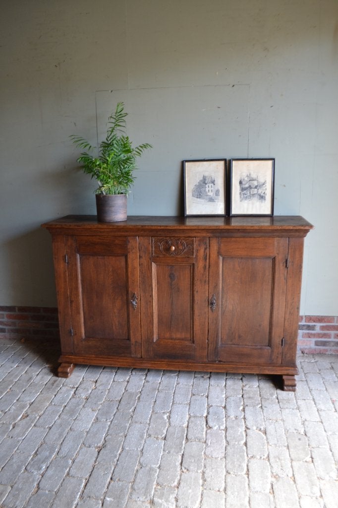Prachtige antieke eiken houten melkkast, dressoir, commode.