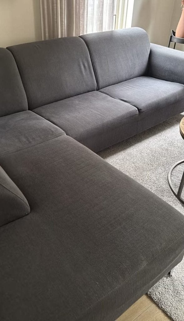 Hoekbank, Huis en Inrichting, Banken | Bankstellen, Ophalen, 250 tot 300 cm, Gebruikt, Minder dan 75 cm