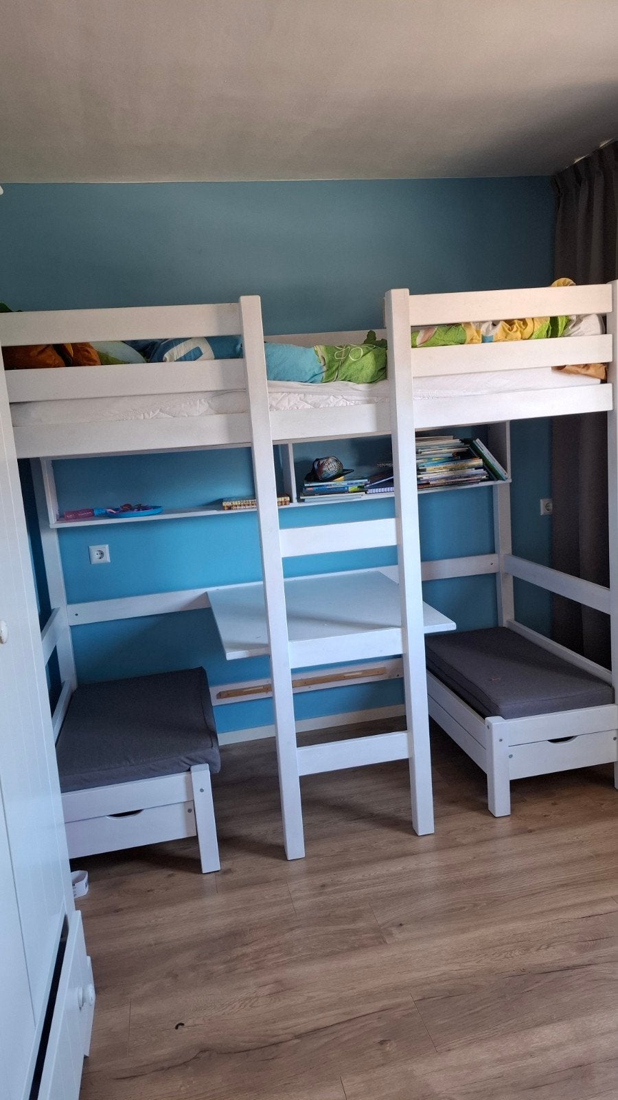 Stapelbed / hoogslaper, Ophalen, Gebruikt, 90 cm, 160 tot 180 cm